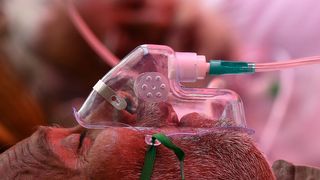 With their lungs already damaged by Covid-19, coronavirus patients in India seem to be especially vulnerable to mucormycosis (Credit: Tauseef Mustafa/AFP/Getty Images)