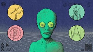 An illustration of some early sci-fi aliens (Credit: Emmanuel Lafont)